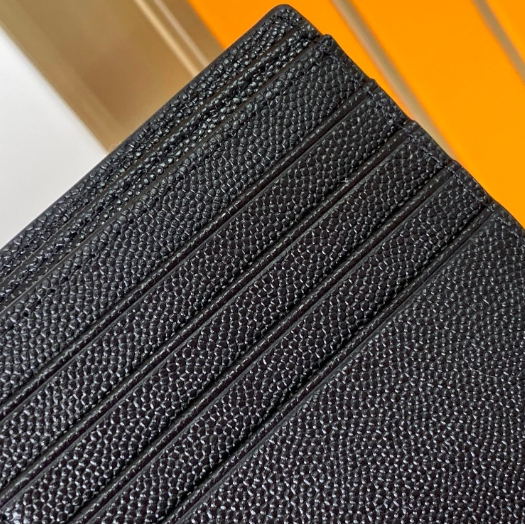 YSL-Caviar and Calf Leather Wallet