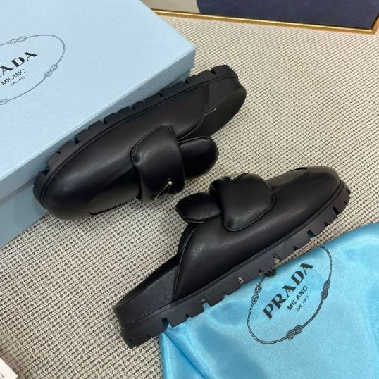 Prada-Sponge Bubble Bread Slippers