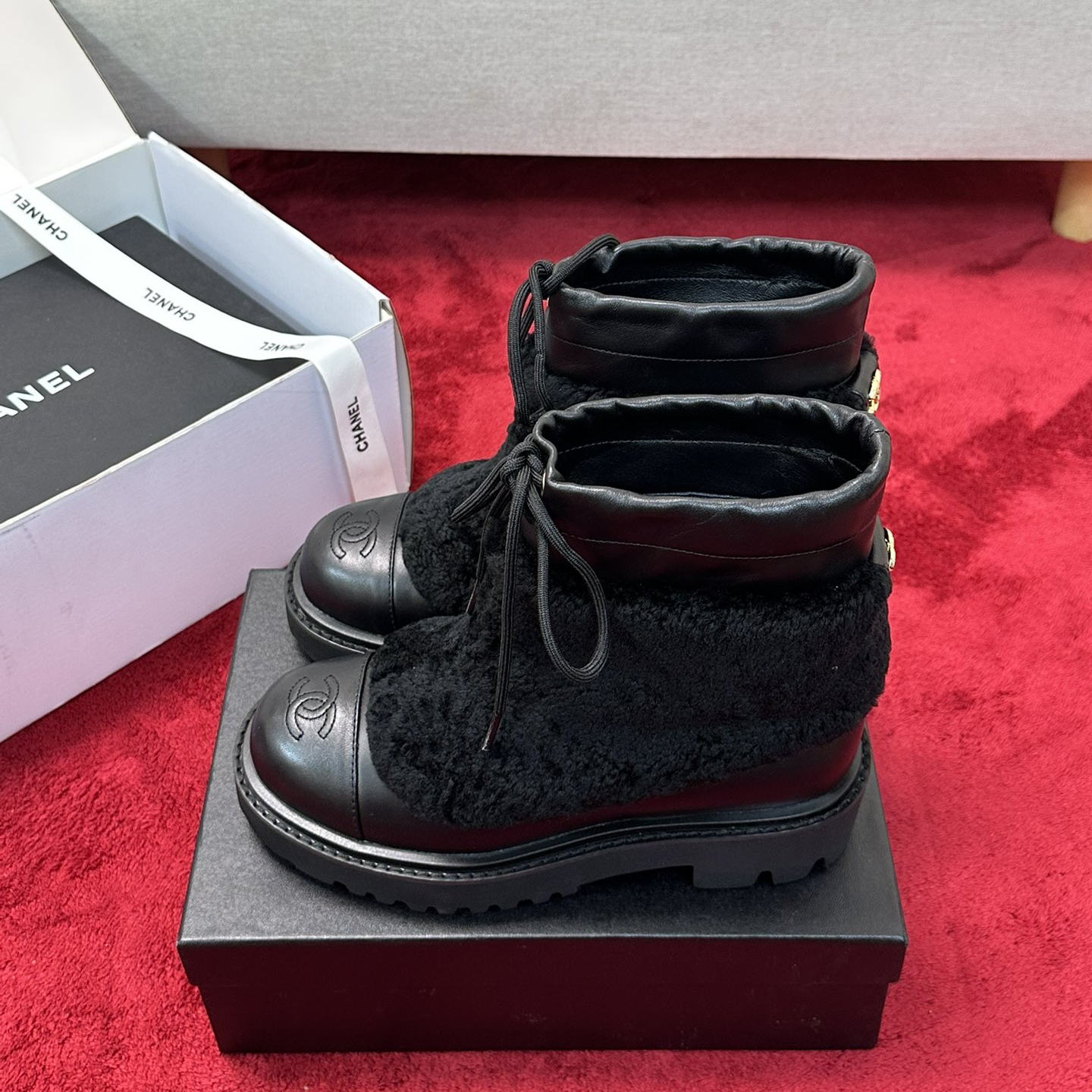 Chanel - Wool Ankle Boots