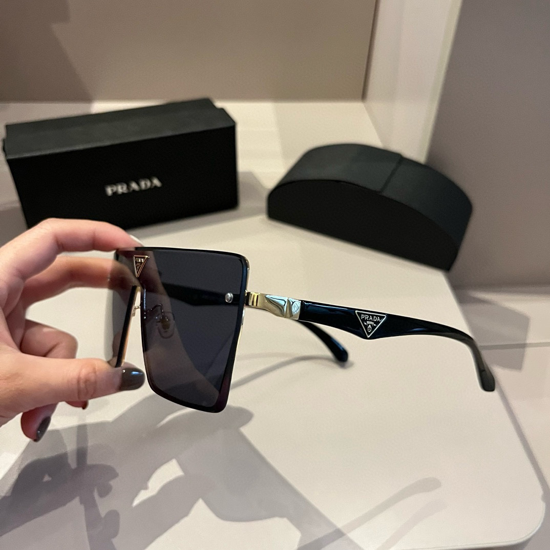 Prada-Versatile Men's Large Box Sunglasses