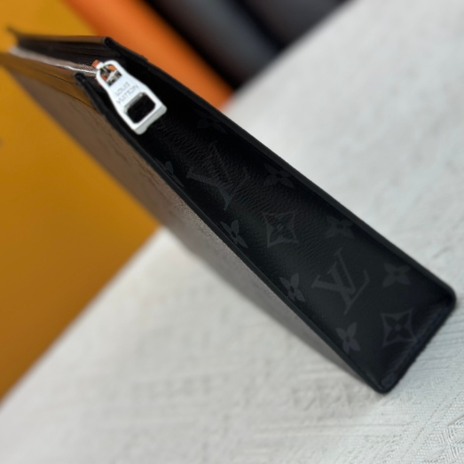 LV-Black Flower Canvas Handbag