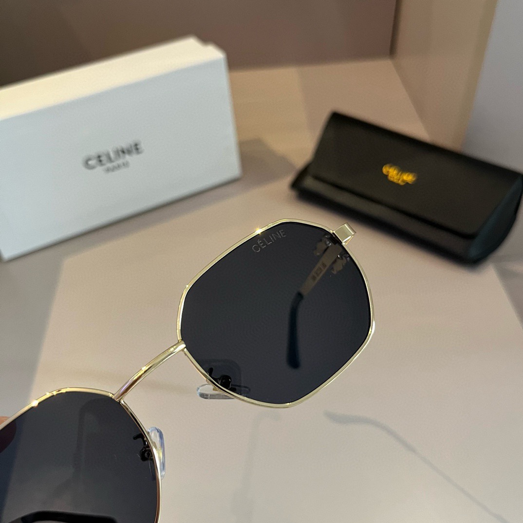 Celine-Retro Arc de Triomphe Small Round Frame Sunglasses