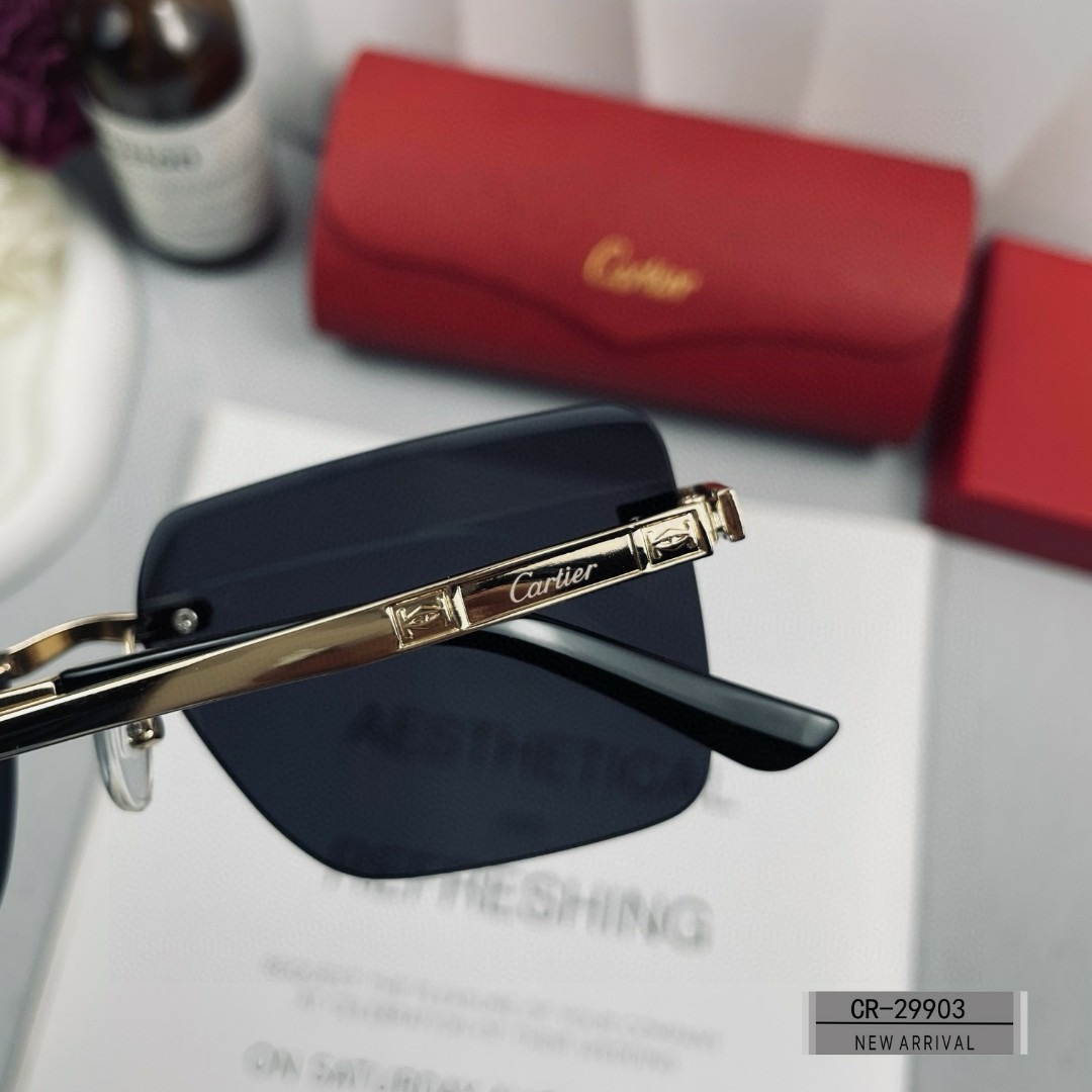 Cartier-New men's frameless sunglasses