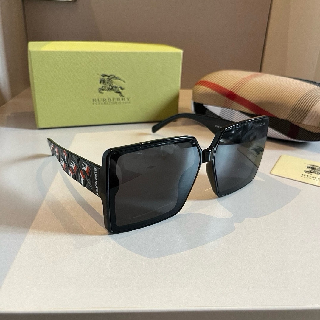Burberry-2024 new large boxy unisex sunglasses