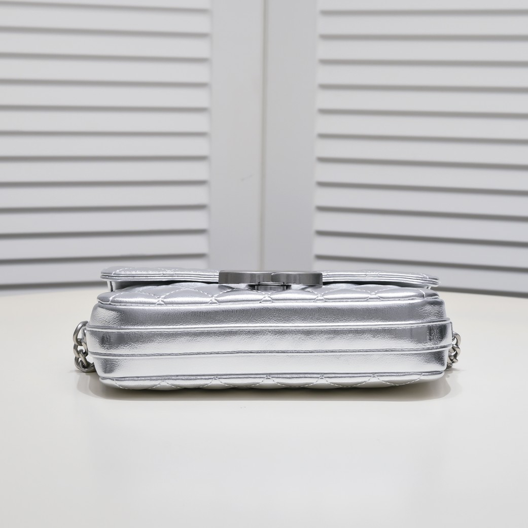 Chanel-Metallic Baguette Bag