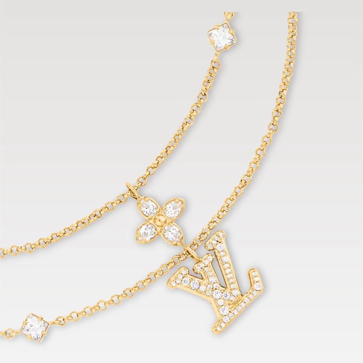 LV-Lady Monogram floral necklace