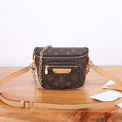 LV-Monogram Canvas Mini Bumbag