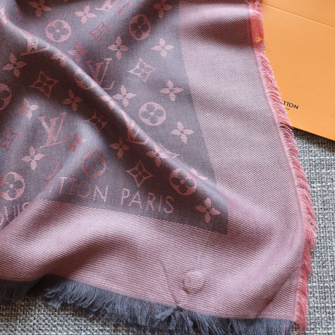 LV- Wool Square Scarf