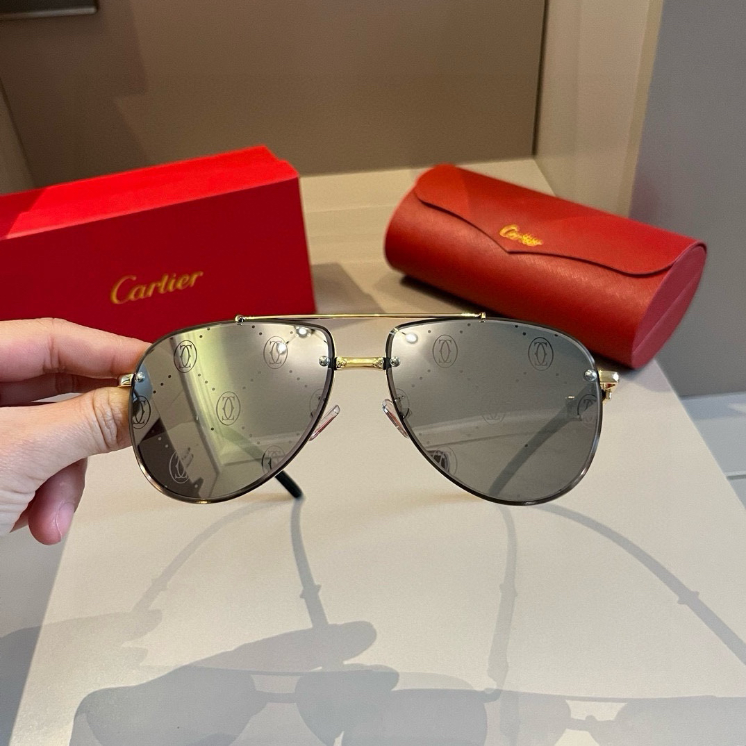 Cartier-official website new men's sunglasses