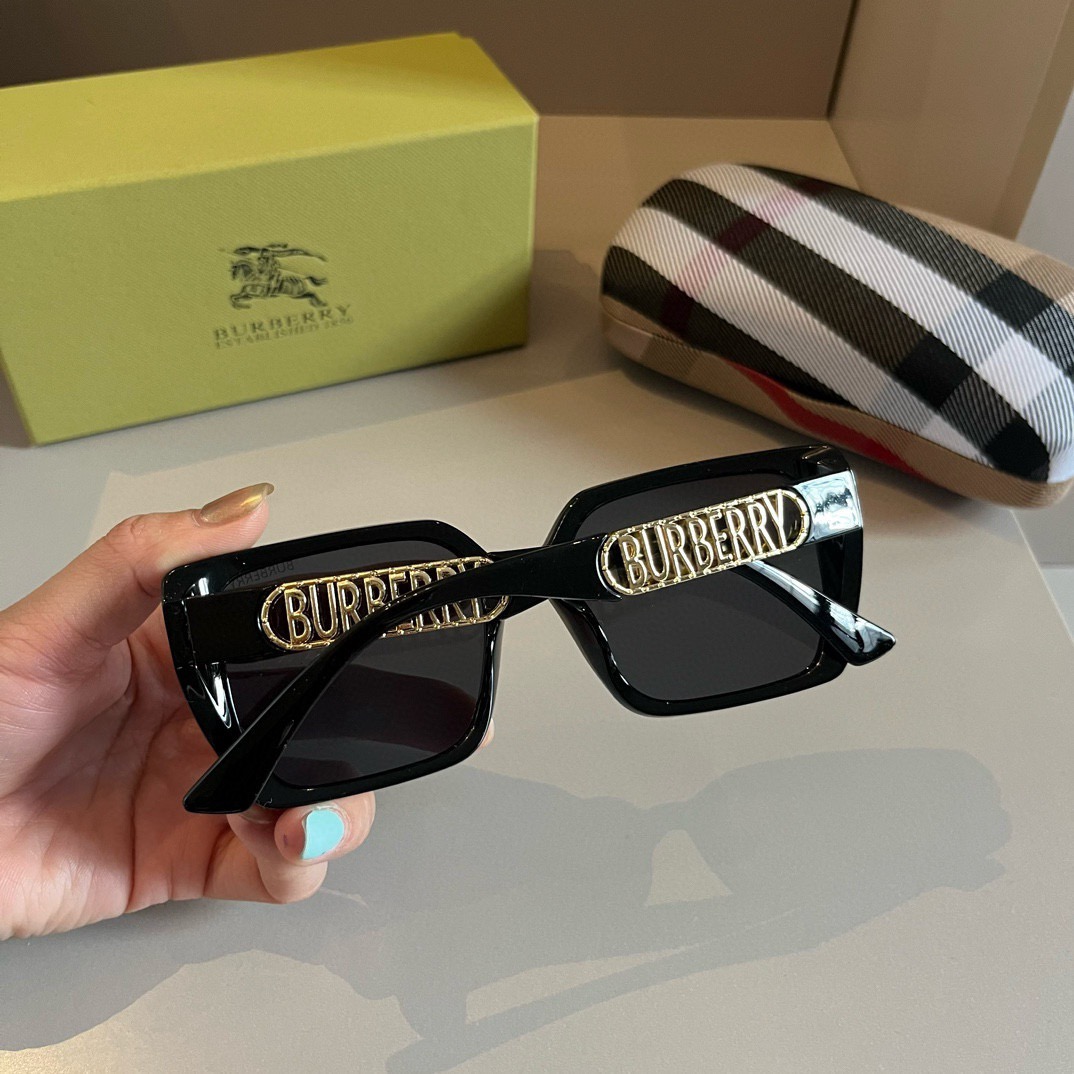 Burberry-2024 New Large Frame Sunglasses