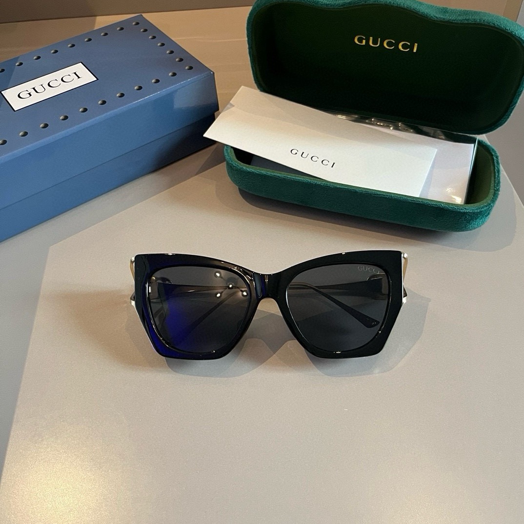 Gucci-Women's Small Round Frame Design Trendy Sunglasses
