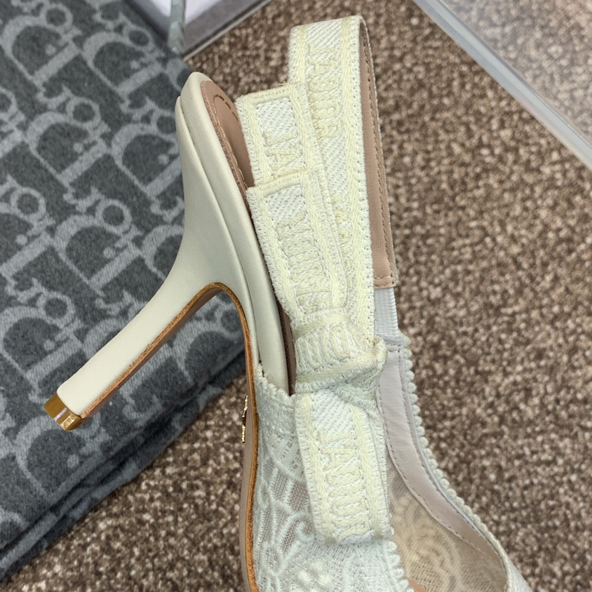 DIOR-J'Adior White Pointed Toe Stiletto High Heels