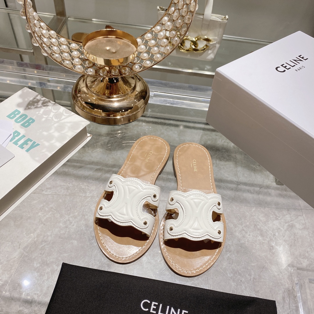 Celine-One word slippers