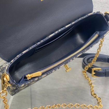 Dior-Shoulder Strap Mini Slip Leather Handbag