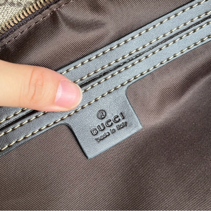 Gucci-Old Flower Canvas Crossbody Bag