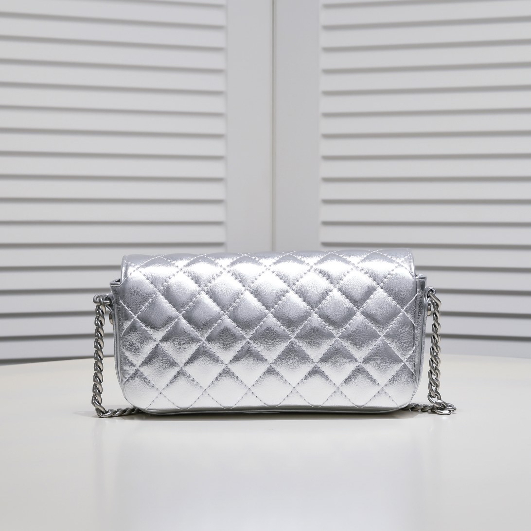 Chanel-Metallic Baguette Bag