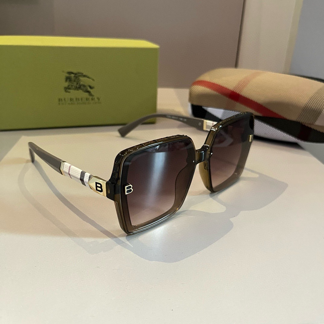 Burberry-2024 new unisex square sunglasses