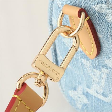 LV-Nano Speedy Light Denim Handbag