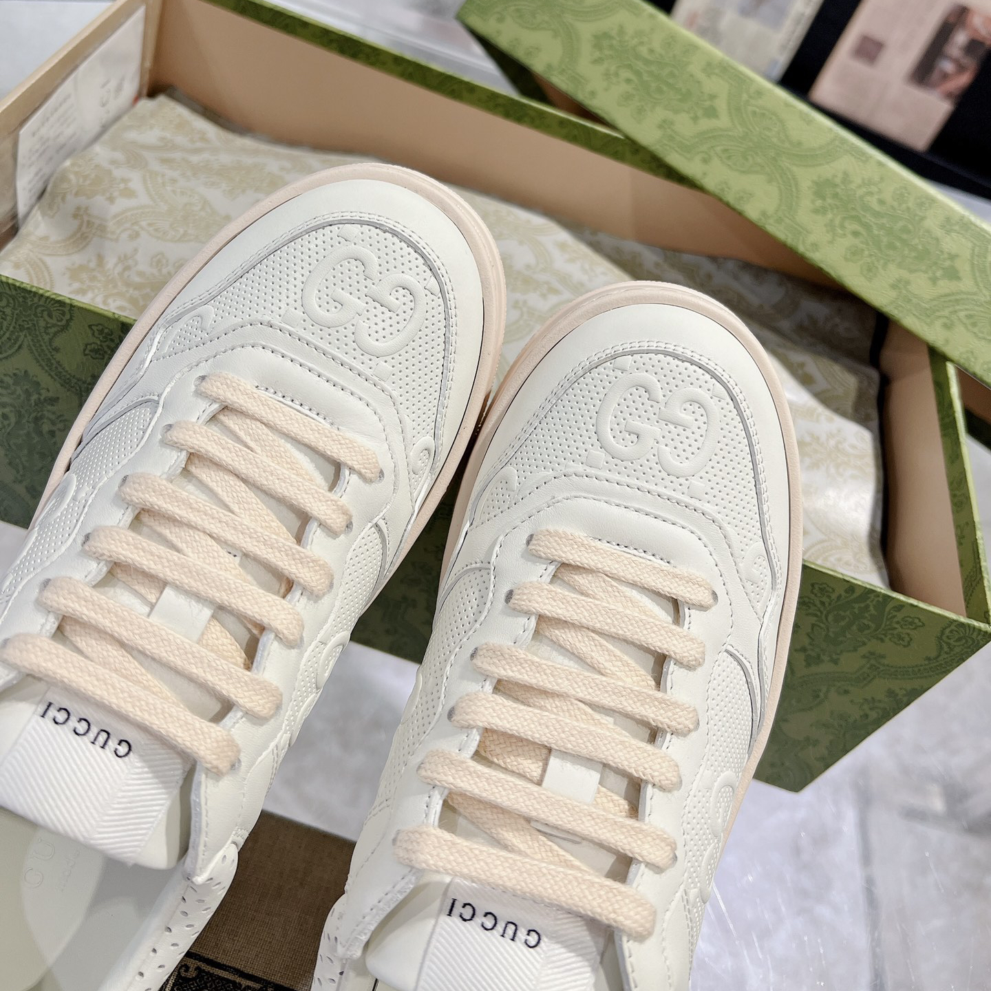 Gucci-Thick soled biscuit casual sports shoes