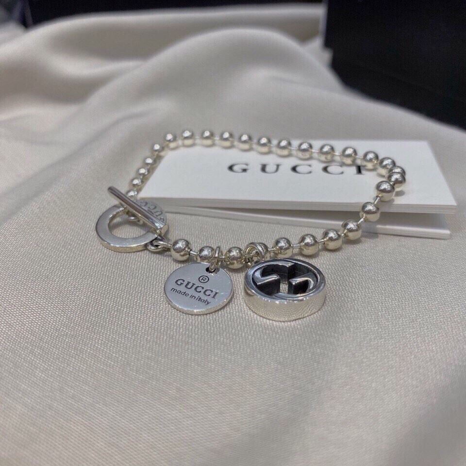 GUCCI-Double G bead bracelet