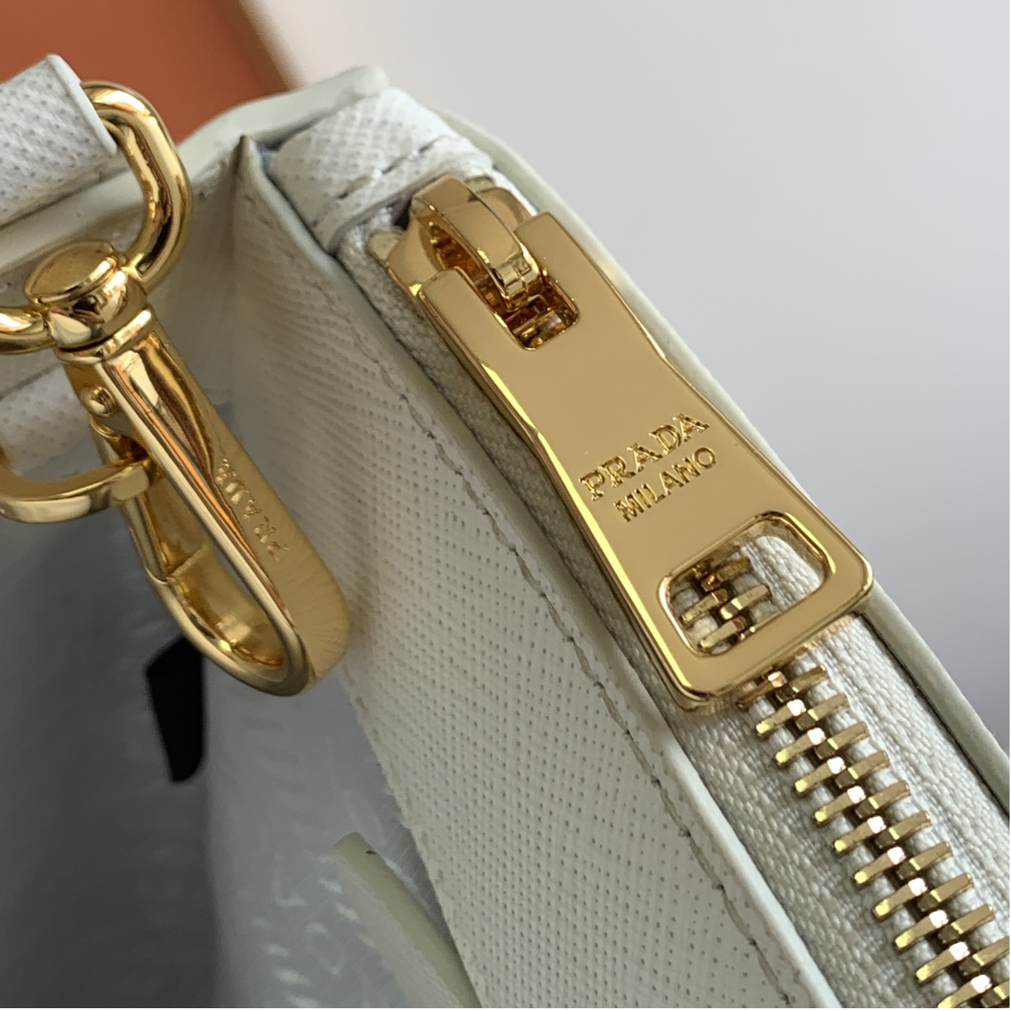 Prada-Cross Patterned Cowhide Galleria handbag