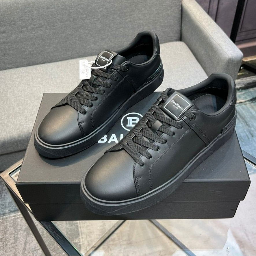 Balmain-Cowhide Casual Shoes