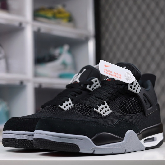 Jordan -Air Jordan 4 Retro SE Canvas Eminem Mid-top Retro Basketball Shoes.