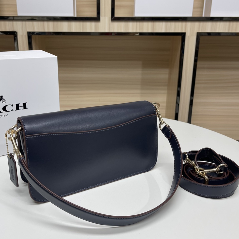 COACH - Morgan 27 Leather with Fabric Underarm Bag Handbag Shoulder Bag