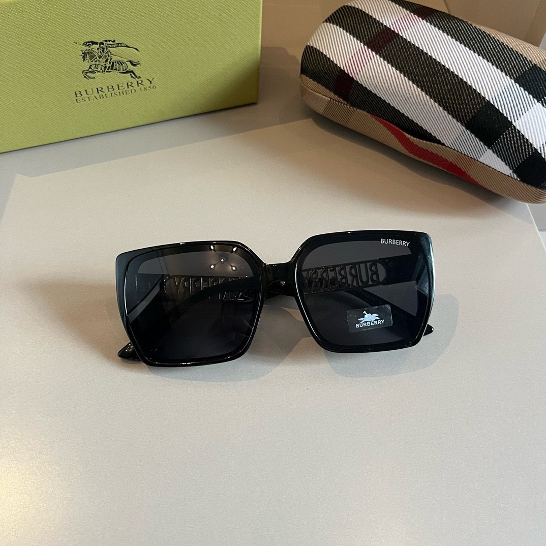 Burberry-2024 New Large Frame Sunglasses