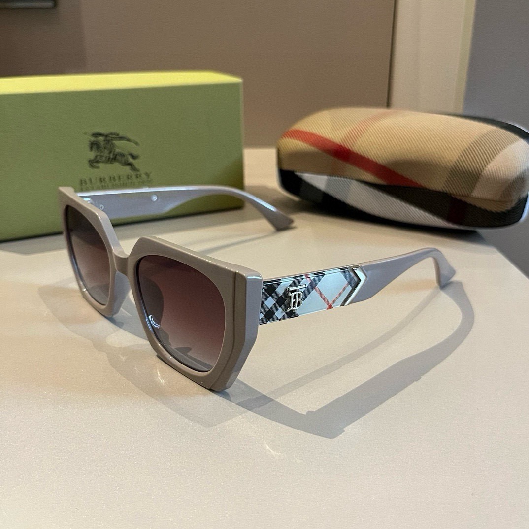 Burberry-Unisex small round frame Sunglasses