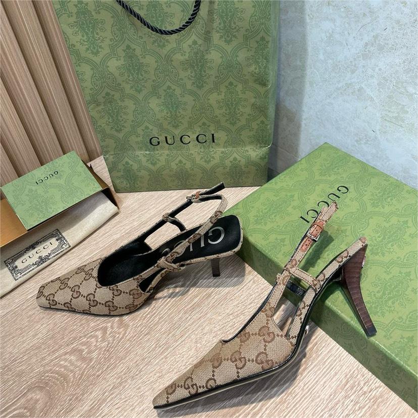 GUCCI-Gucci&Vintage Middle aged Hot Diamond Mesh Sandals