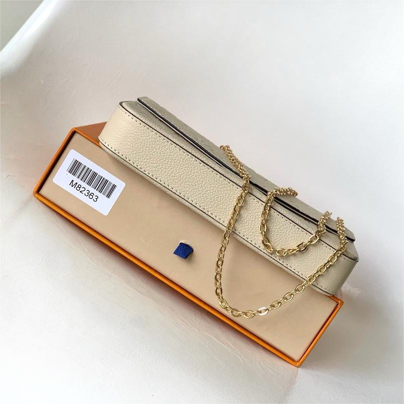 LV-Pochette félicie off white chain bag