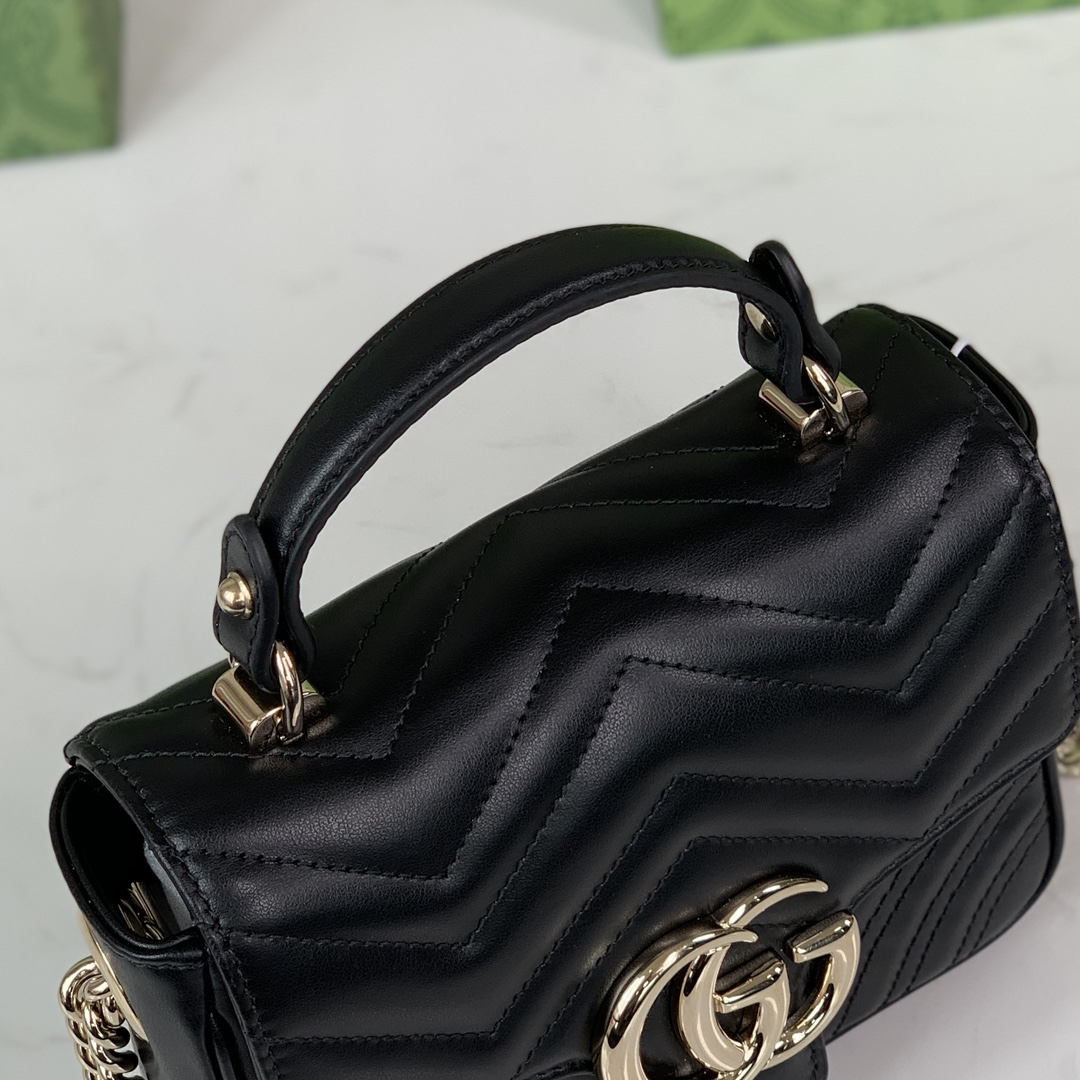 GUCCI-Marmont series black mini handbag