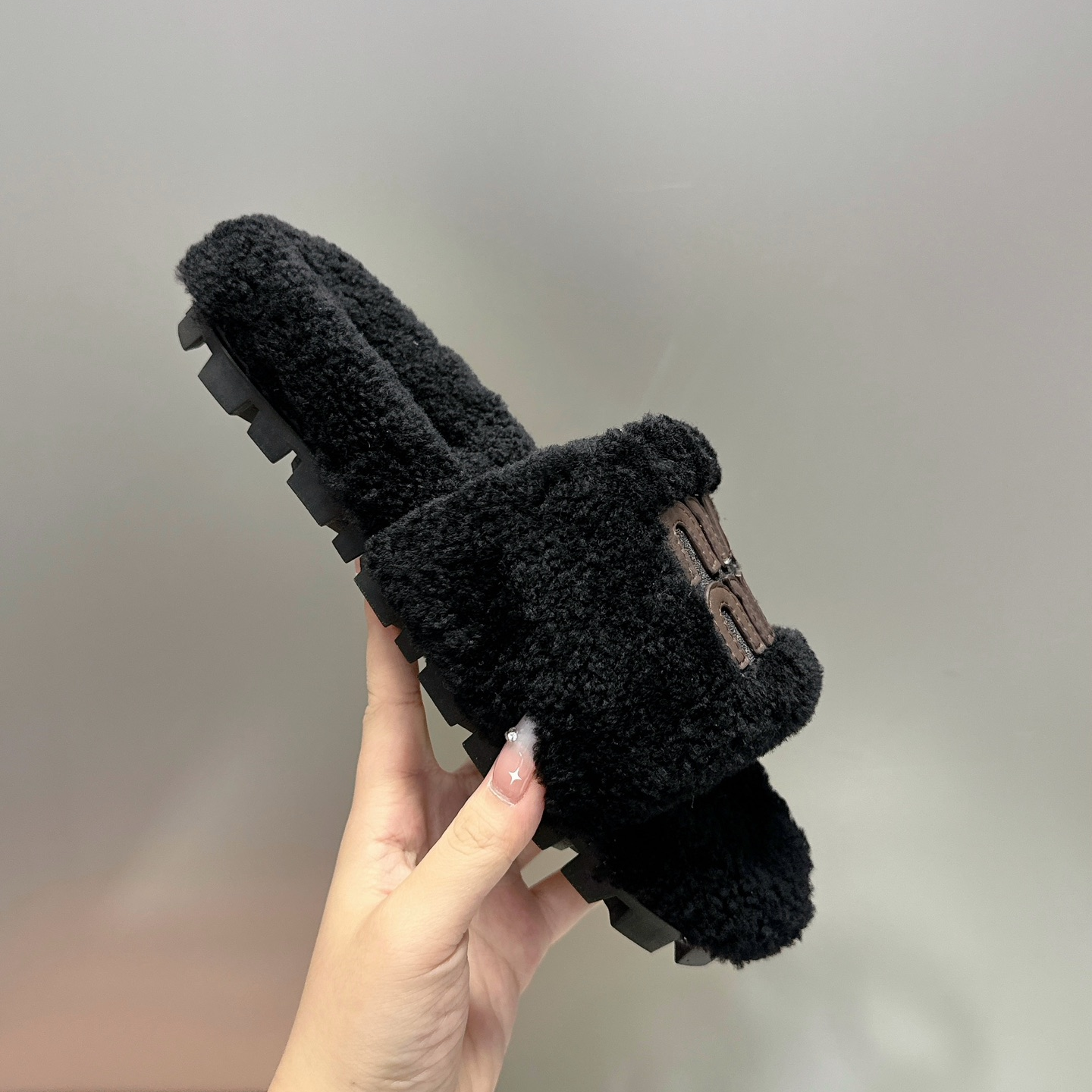 MIU MIU - Thick-soled Furry Slippers