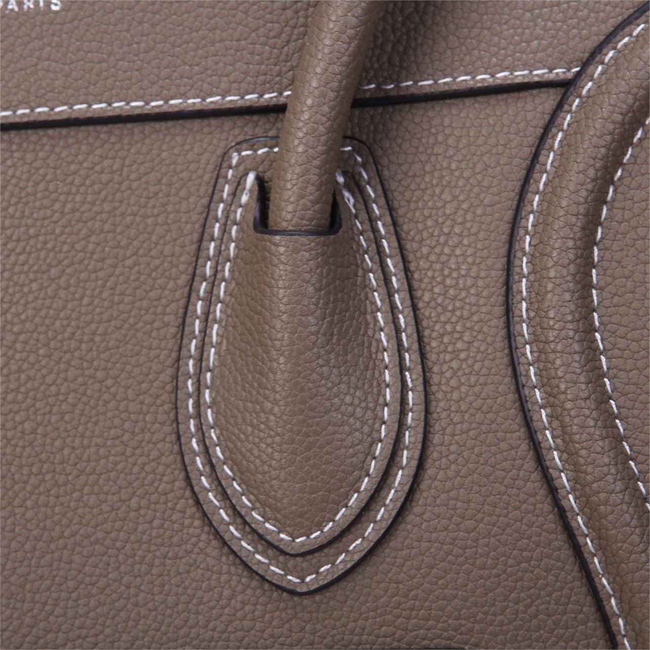 Celine-Diamond patterned smiley face bag