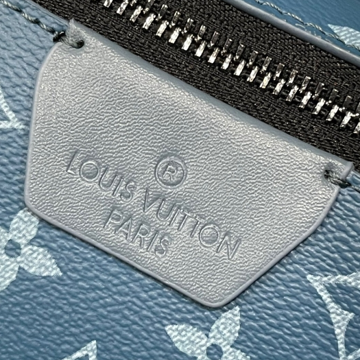 LV-Coated Canvas Half Moon Bag