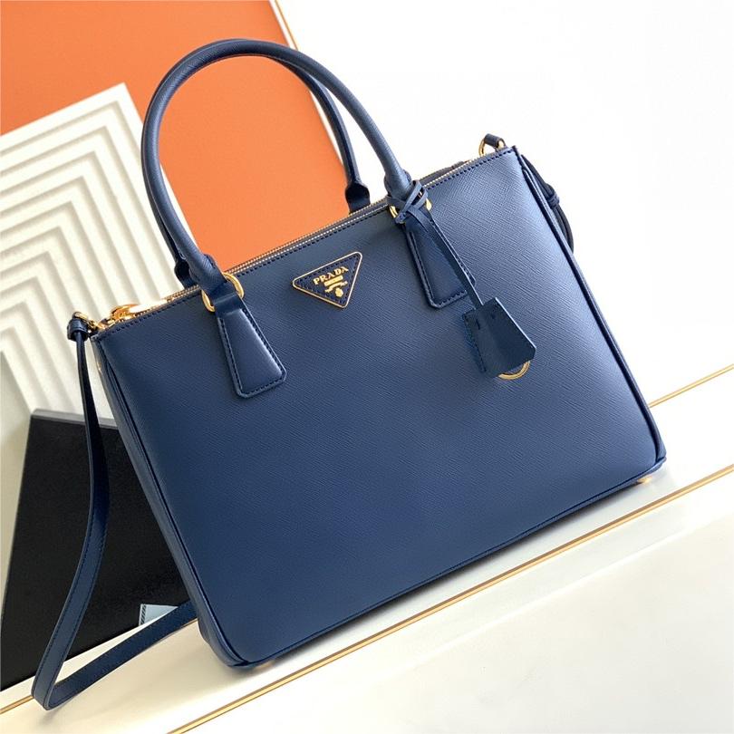 Prada-Safiano leather double handle
