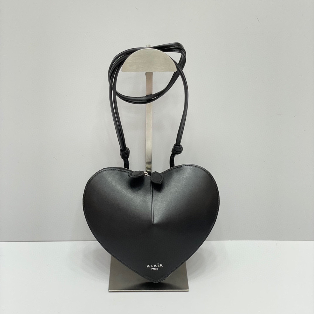 ALAIA- Coeur Bag Heart Black Handbag