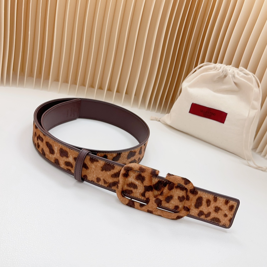 Valentino-New leopard print belt