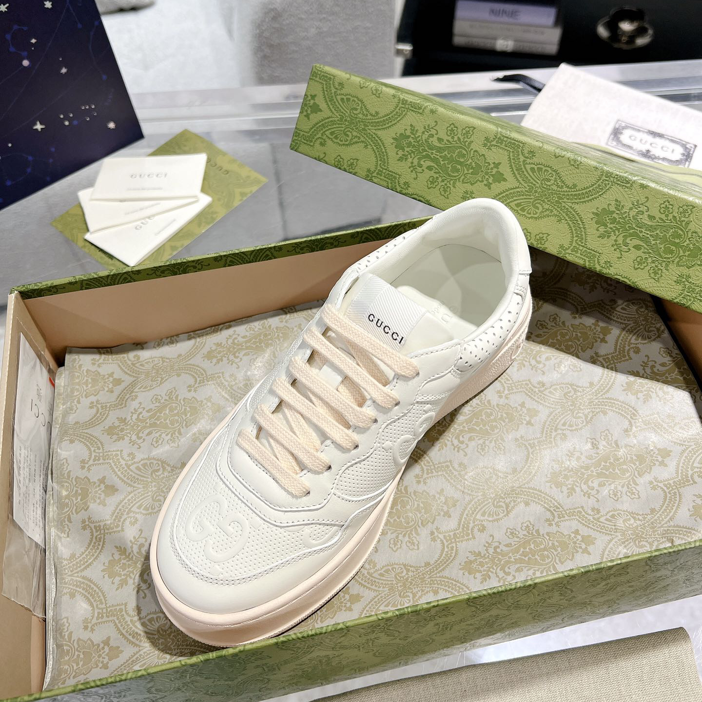 Gucci-Thick soled biscuit casual sports shoes