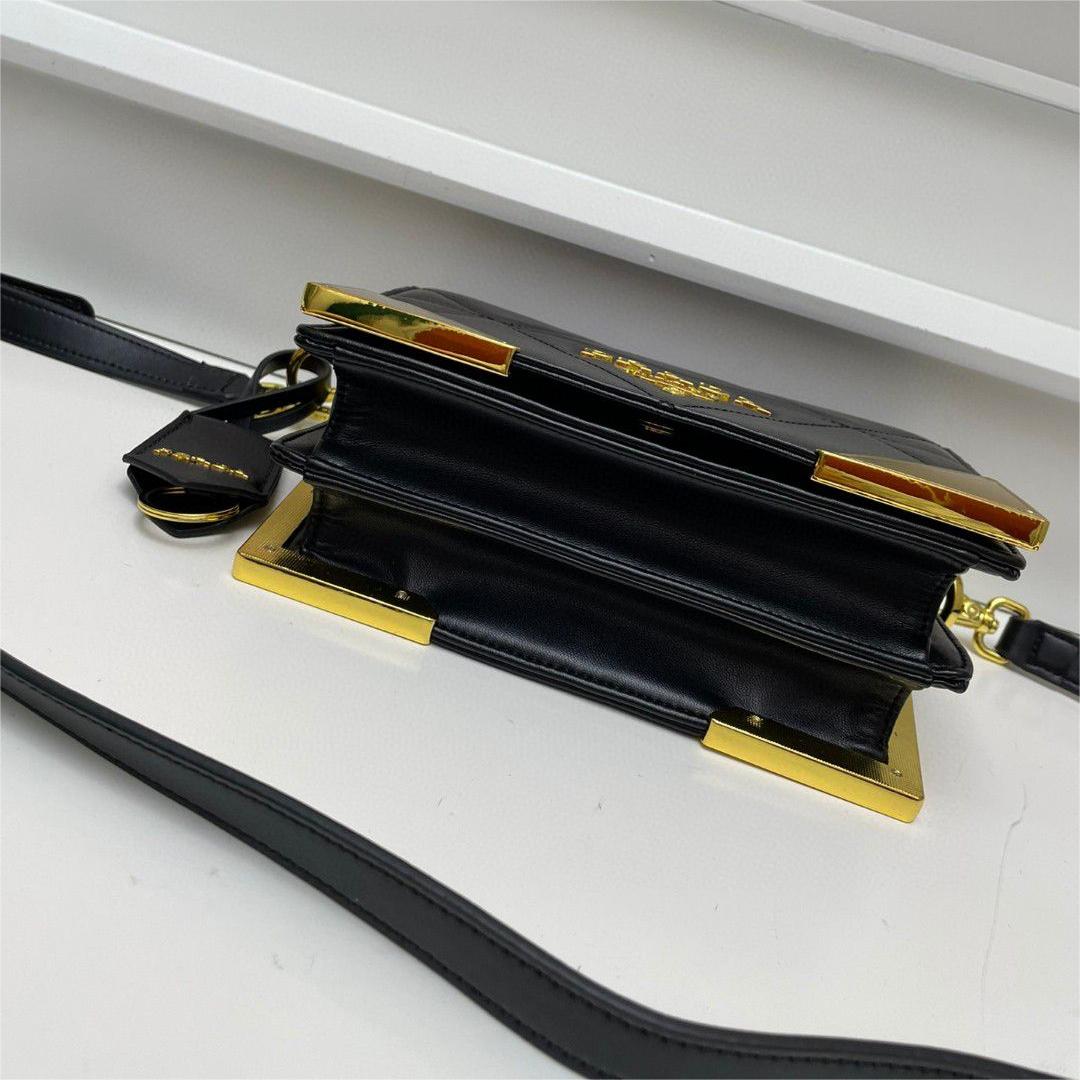 Prada-Cowhide Diamond Grid Crossbody bag