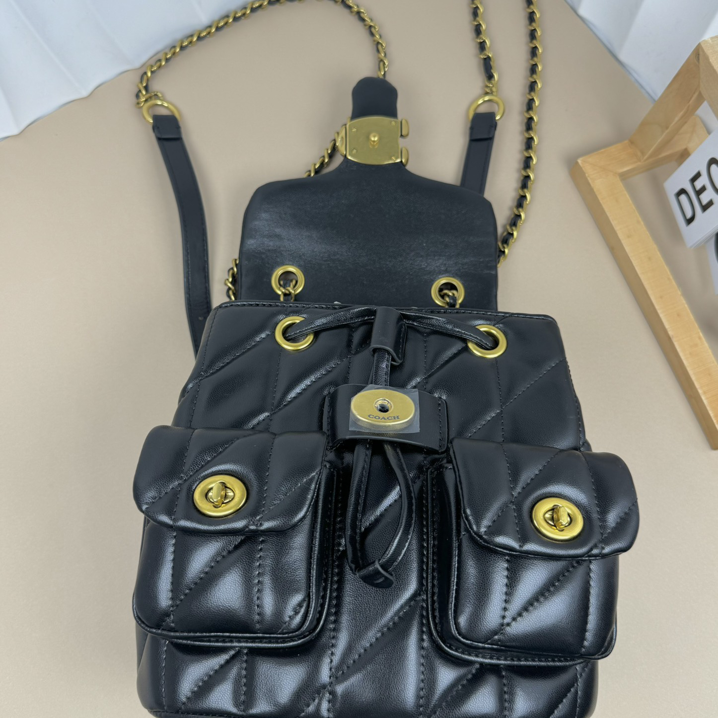 Coach-Tabby sheepskin backpack bag