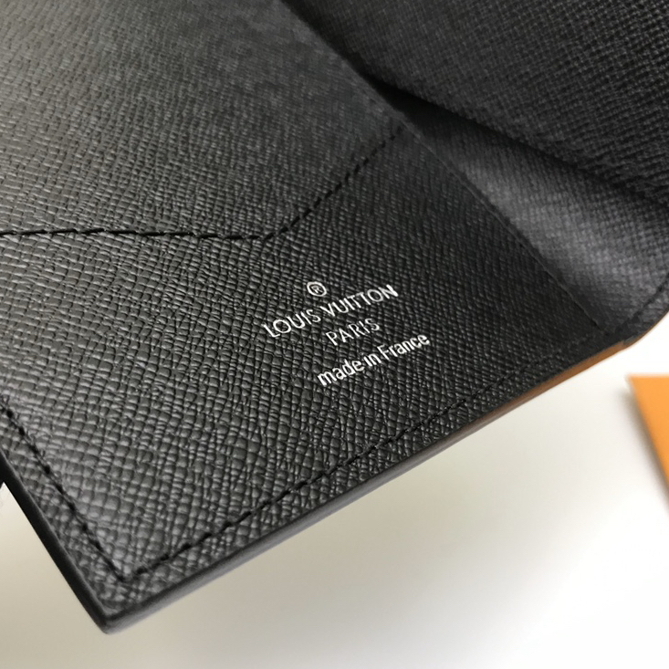 LV-N64411 Black Checkerboard Card Holder Wallet