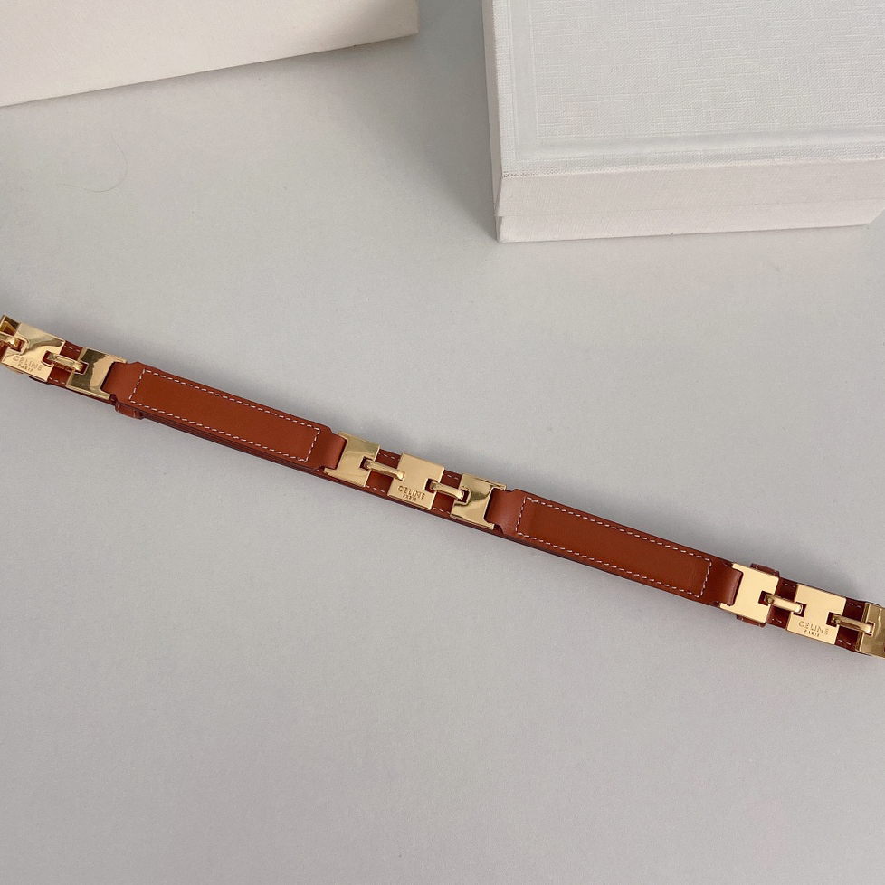 CELINE - Taurillon Leather Belt