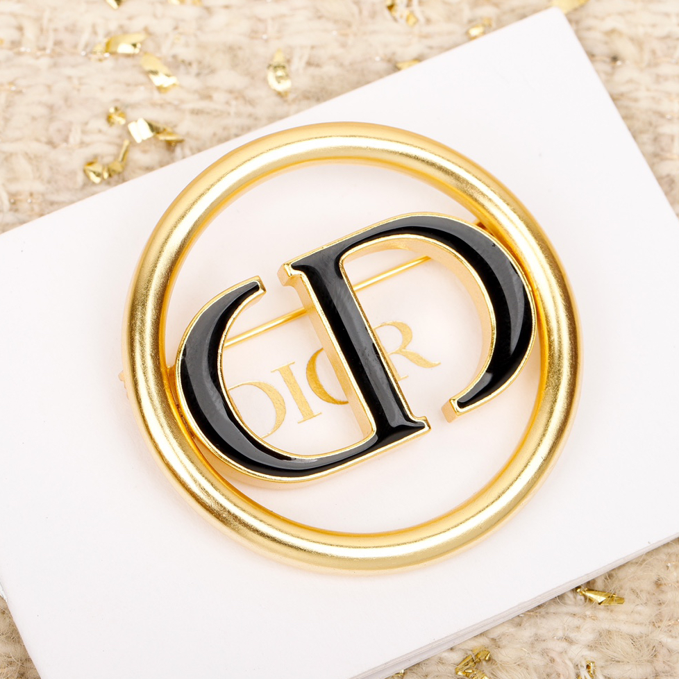 DIOR - Lettering Logo Brooch