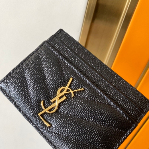 YSL-Bull Skin Ball Pattern Clip Bag