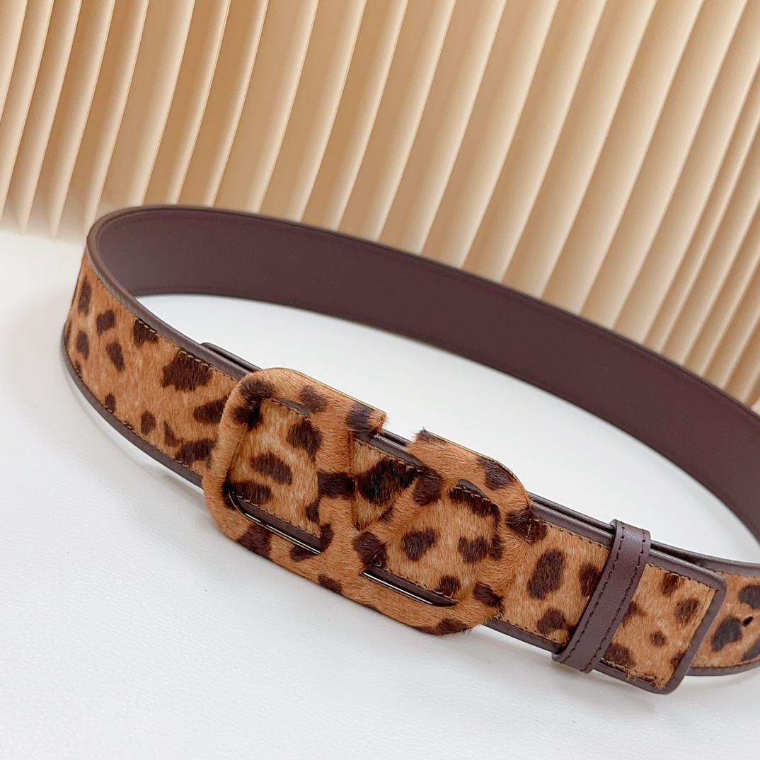 Valentino-New leopard print belt
