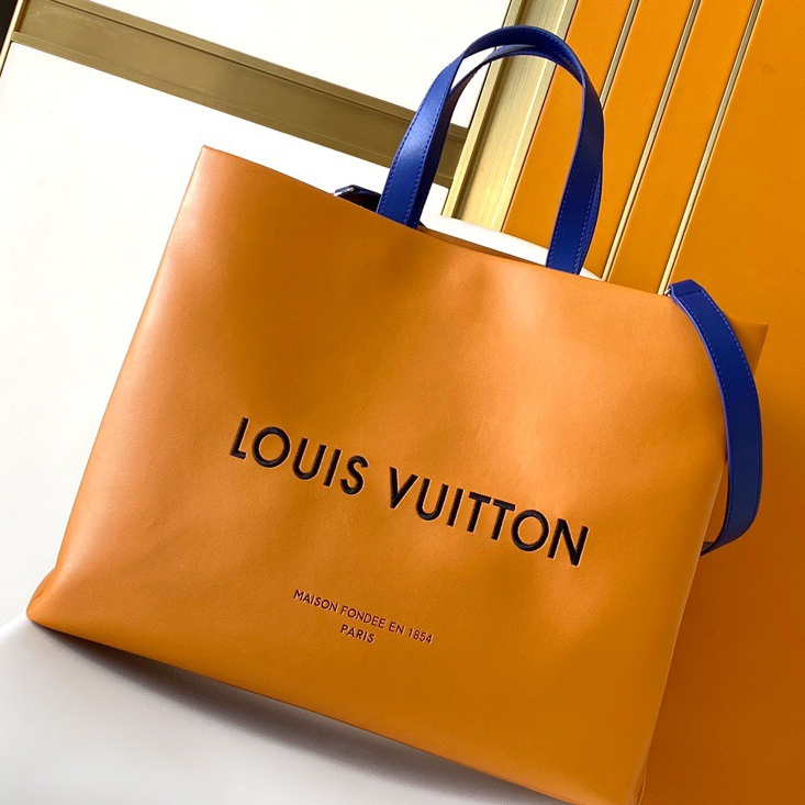 LV-Shopper Bag MM Letter Pattern Cowhide Handbag Tote Bag