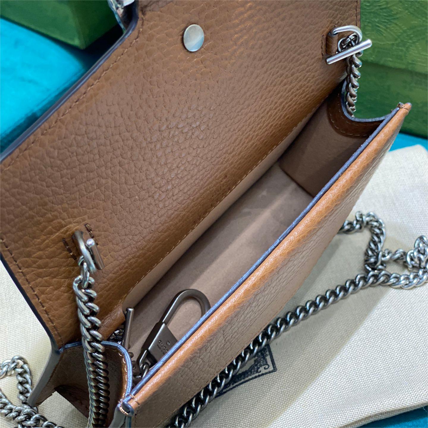 GUCCI-Dionysus Blue Denim Mini chain bag