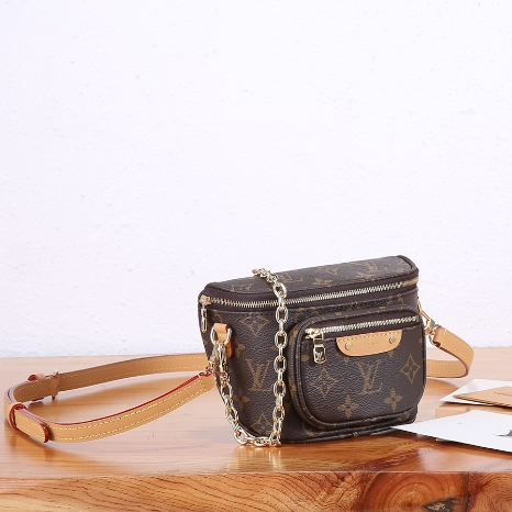 LV-Monogram Canvas Mini Bumbag